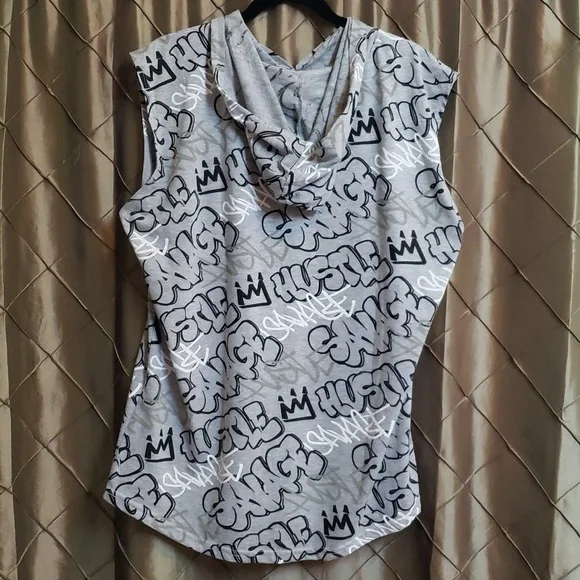 EUC- RARE OG Legend 'Savage' Sleeveless Hoodie - Picture 3 of 4